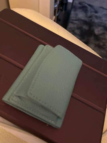 Customer photo review of Handmade RFID Soft Leather Purse