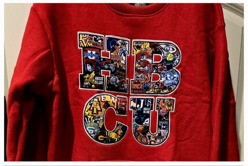 Customer photo review of Culture Embroidered Crewneck