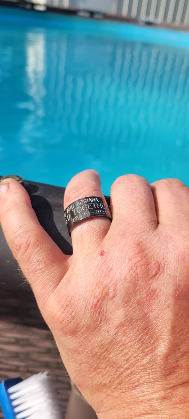Customer photo review of Banded Together Duck Ring 12mm