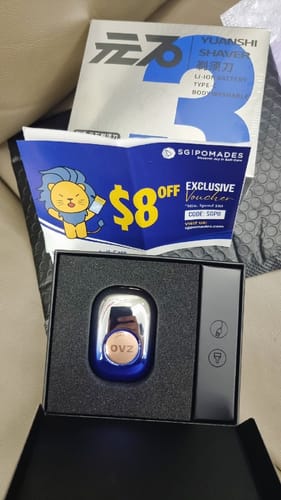 Customer photo review of Skyworth Mini Pebble Electric Shaver with Li-Ion Battery IPX7 Waterproof