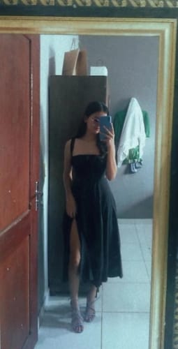 Customer photo review of Zyptara™ Lace Up Dress