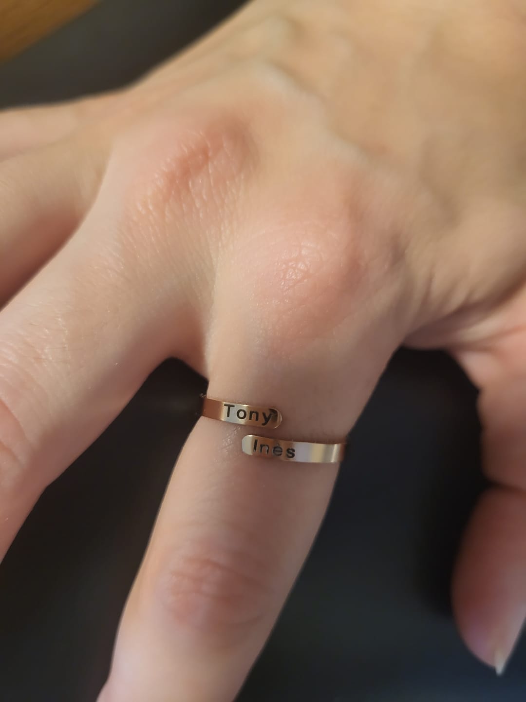 Customer photo review of Collier Prénom Script