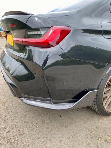 Customer photo review of MHC+ BMW M3 Performance Style Rear Side Winglets In Pre Preg Carbon Fibre (G80)