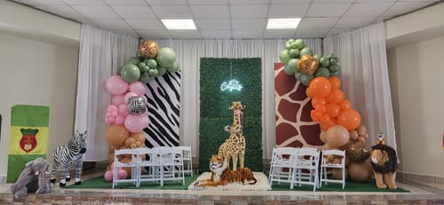 Customer photo review of Rectangular Backdrop Wall Set, Birthday&Baby Shower&Wedding Party Decoration