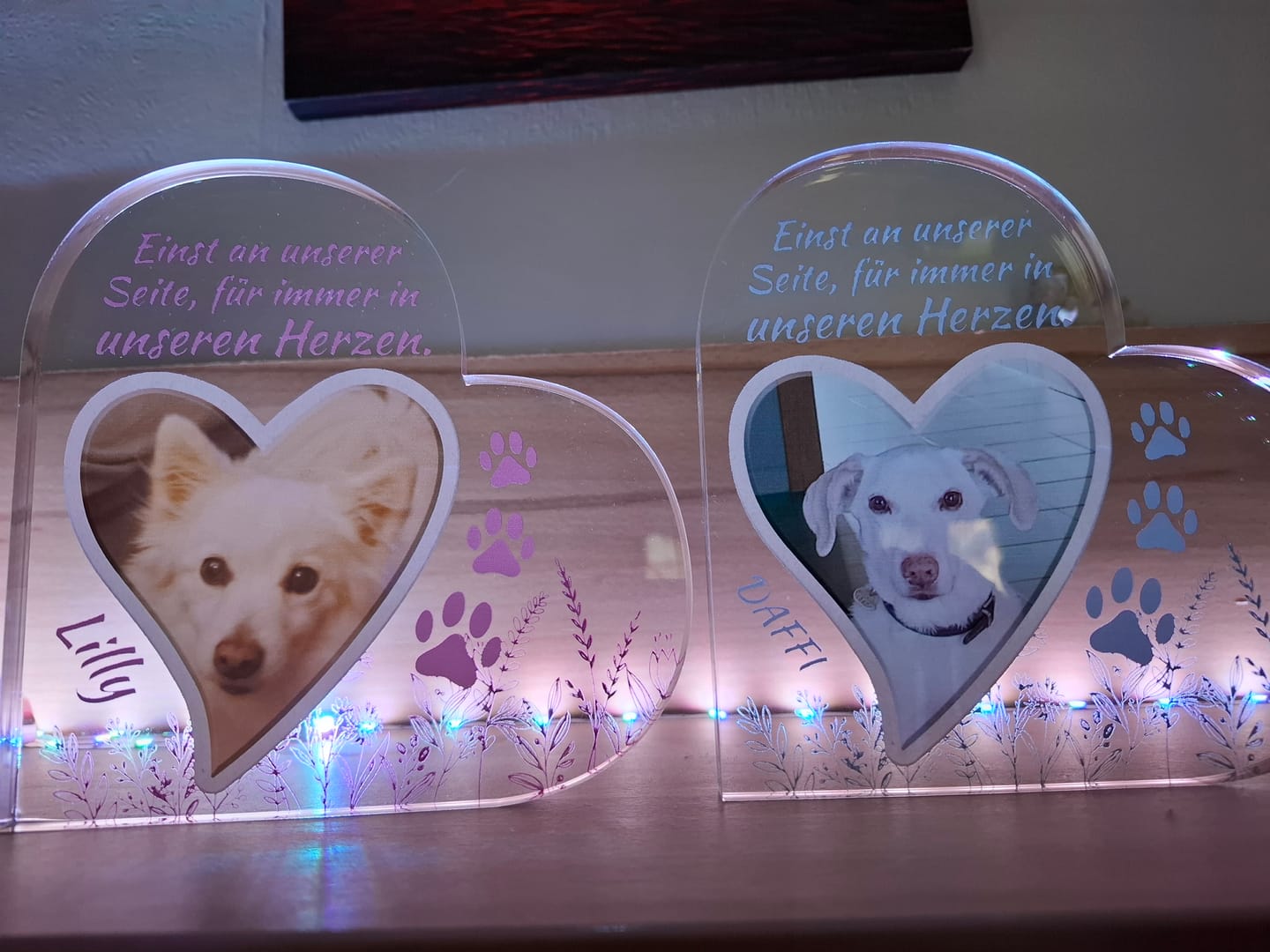 Customer photo review of Einst an meiner Seite - Individuelles Glasherz