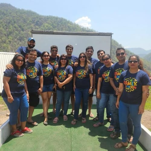 Customer photo review of Family Vacation Matching Family T-Shirts Set of 3 and 4 for Mom, Dad, Son & Daughter