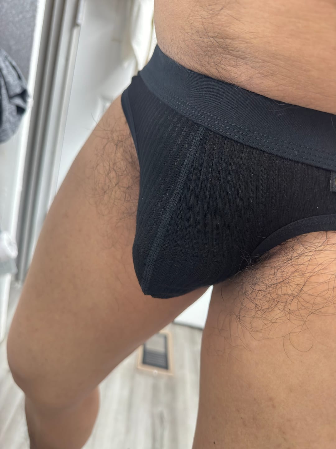 Customer photo review of 3 Pack Low Rise Soft Briefs With Support Pouch