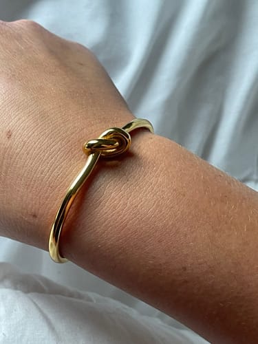 Customer photo review of Knotted Bangle