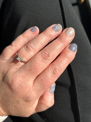 Customer photo review of Tweed Jellies DIY Semi Cured Gel Nail Wraps