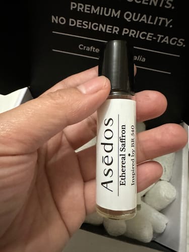 Customer photo review of ETHEREAL SAFFRON PERFUME OIL