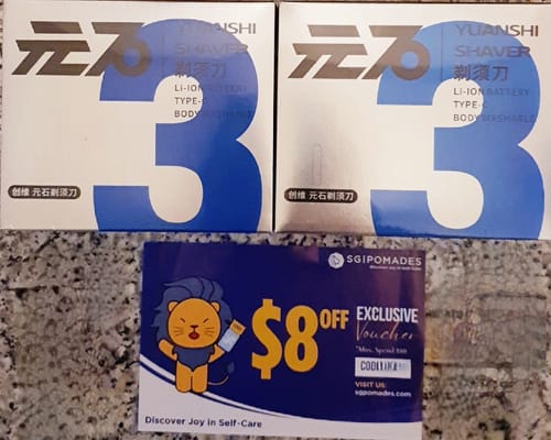 Customer photo review of Skyworth Mini Pebble Electric Shaver with Li-Ion Battery IPX7 Waterproof