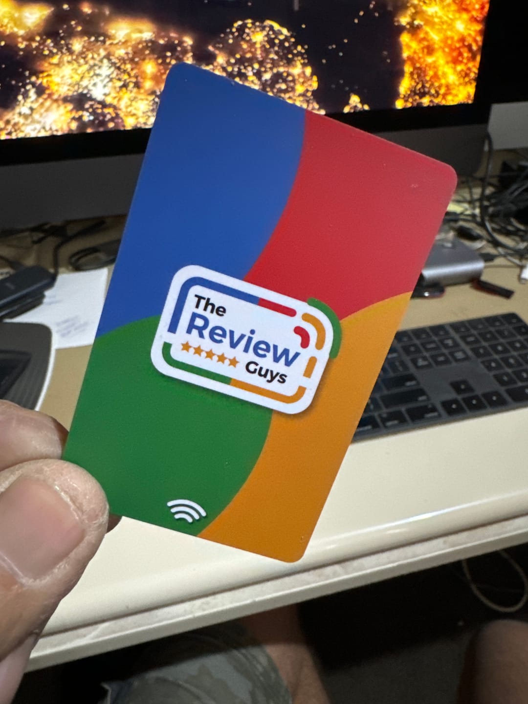 Customer photo review of Google Review NFC Card + QR Code