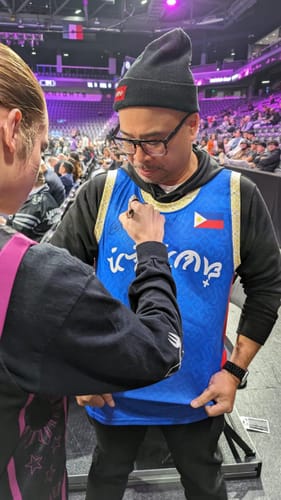 Customer photo review of Philippines Custom Basketball Jersey