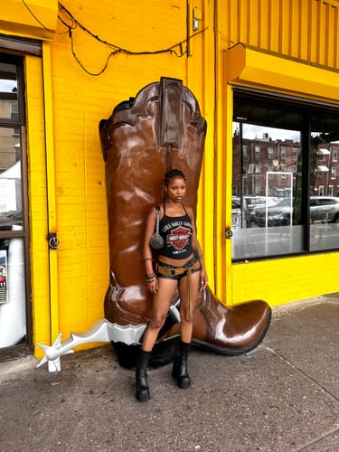 Melasia P. review of MICRO MINI SHORTS (BLACK LEATHER) image 1 out of 2