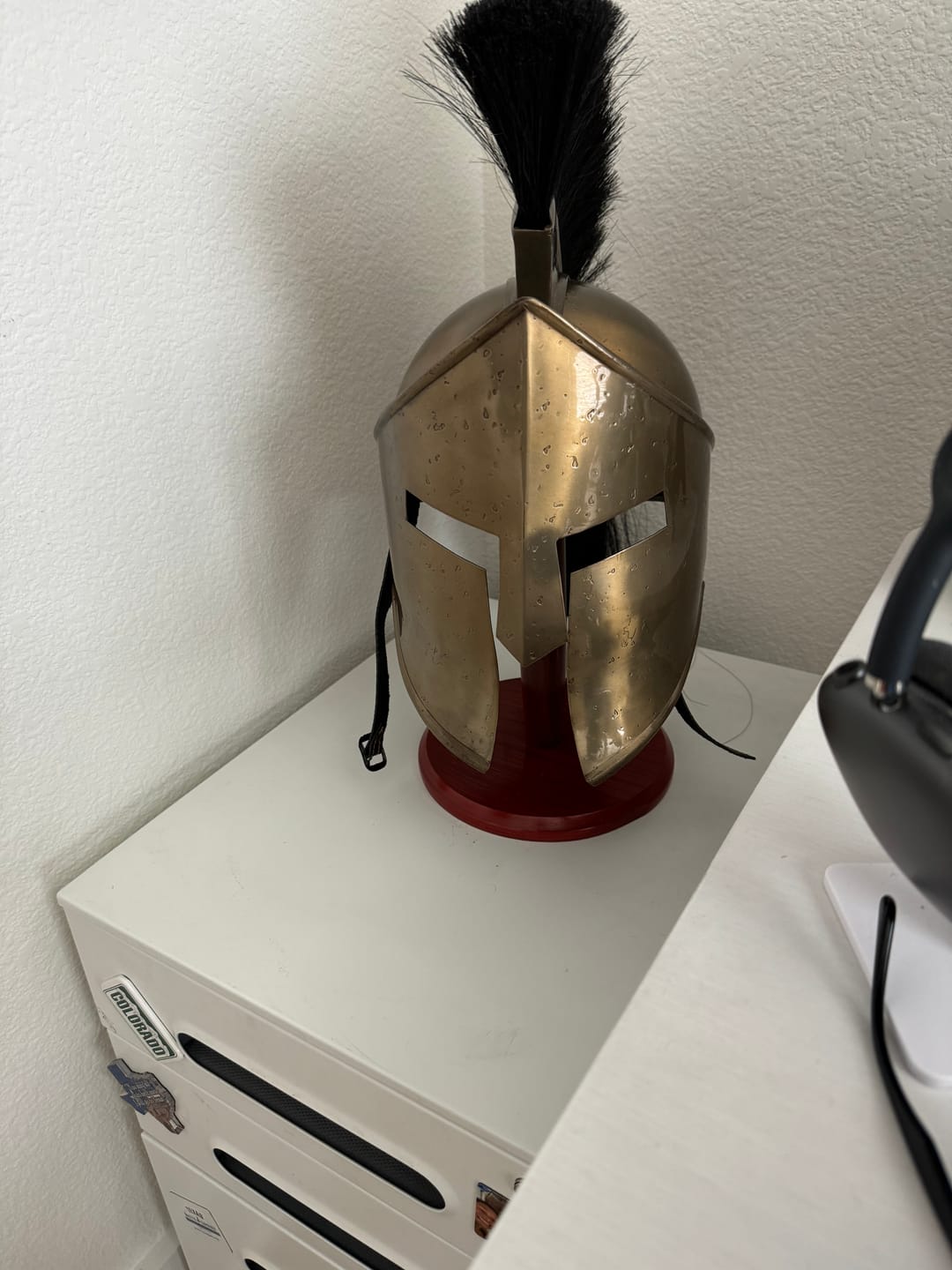 Customer photo review of The Great Spartan king Leonidas Helmet