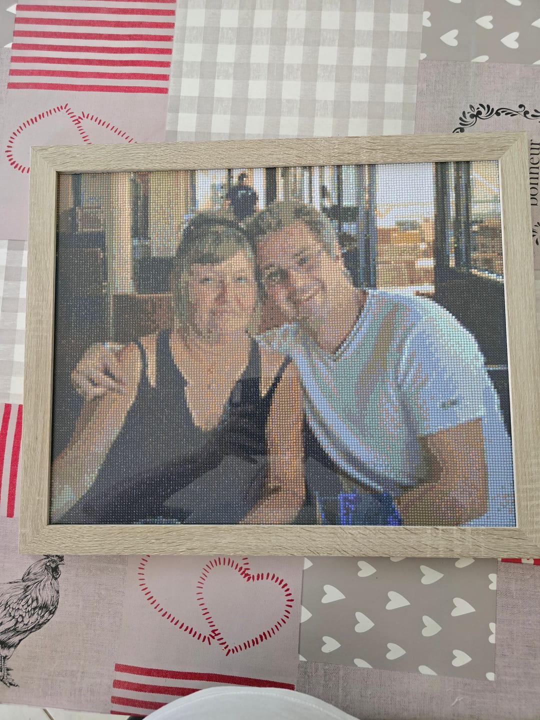 Customer photo review of Diamond Painting Personnalisé