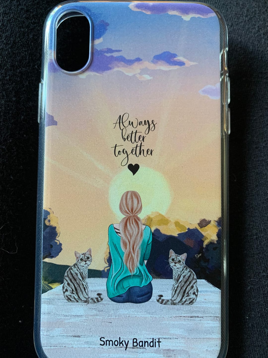 Customer photo review of Together with my pet - Personalized phone case