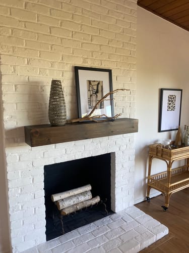 Customer photo review of Rustic Mantels