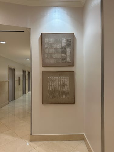 Customer photo review of Set of 2 Abstract Art #ABAO47