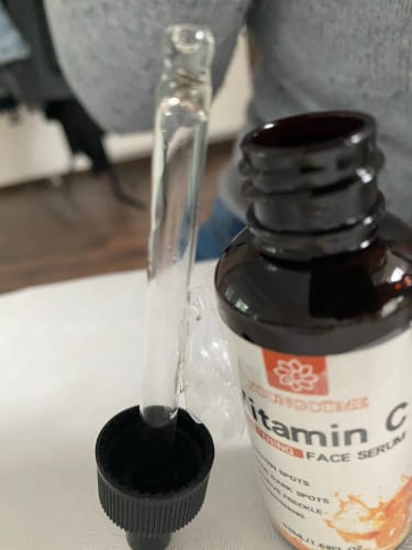 Customer photo review of Sérum Niacinamide + Vitamine C Anti taches et acné