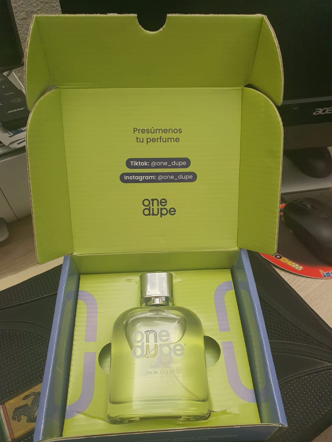 Customer photo review of Perfume inspirado en Santal 33 Le Labo