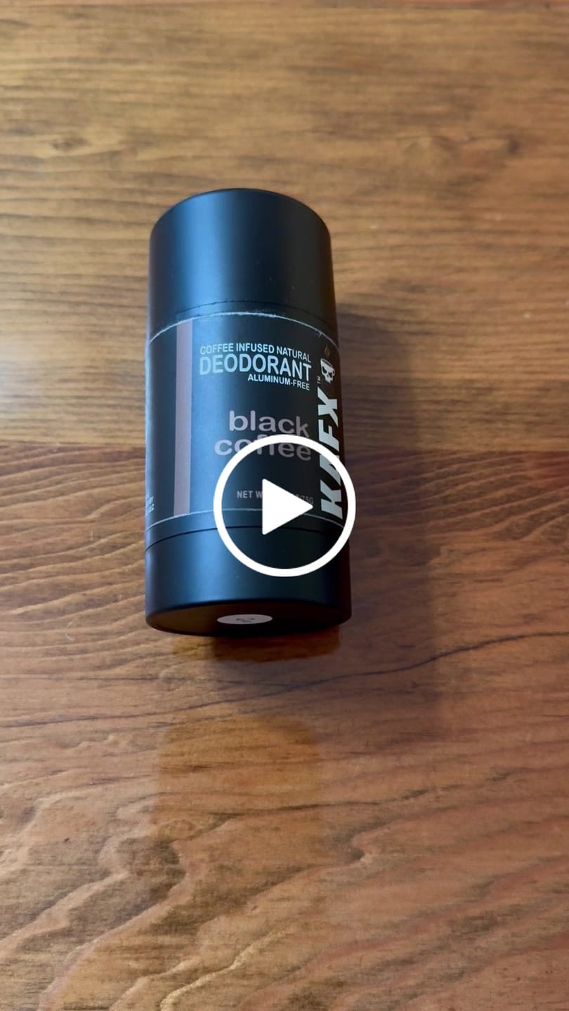 Customer video review of Black Coffee KAFX Body Natural Coffee Infused Deodorant