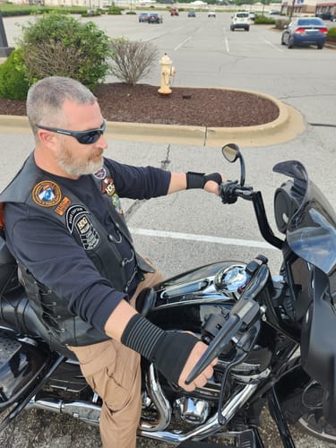 Customer photo review of Motorcycle Wrist Support - Ride Without Wrist Pain