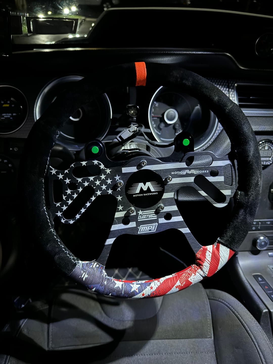 Customer photo review of Motion Raceworks Horn Delete Center Button (5 or 6 Bolt)