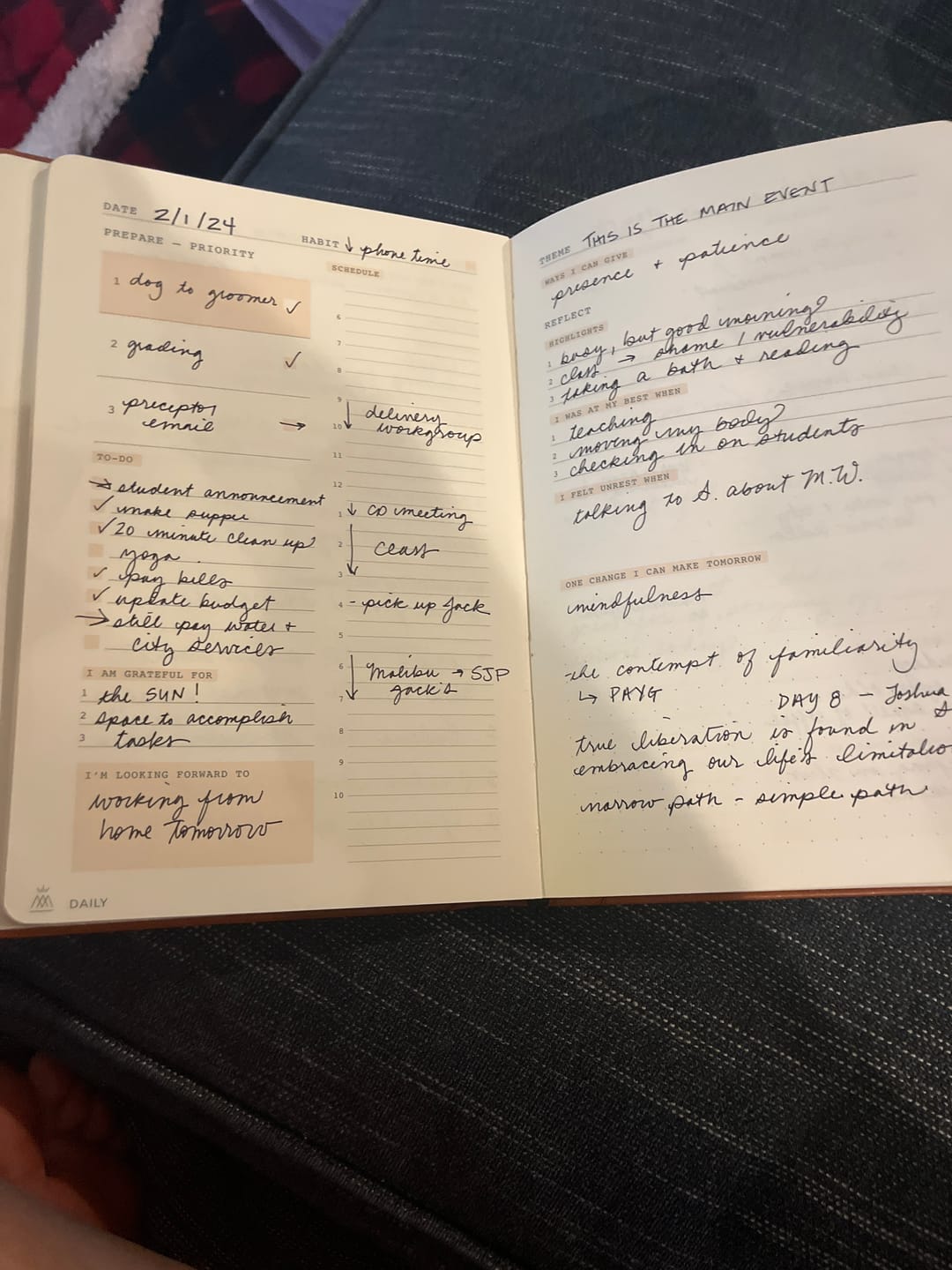Customer photo review of Monk Manual™ 90-Day Planner