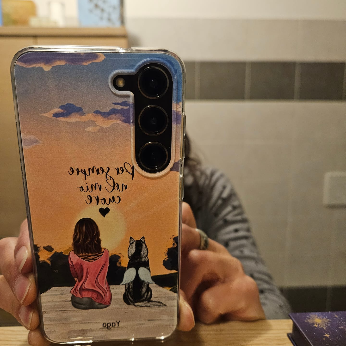 Customer photo review of Insieme al mio animale domestico – Custodia per il telefono personalizzata