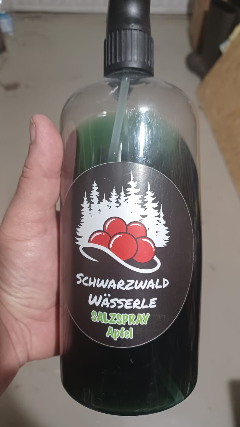 Customer photo review of Salzspray Apfel - Lockmittel Rehwild, Schwarzwild, Rotwild und Damwild