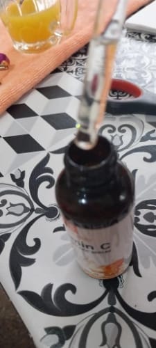 Customer photo review of Sérum Niacinamide + Vitamine C Anti taches et acné