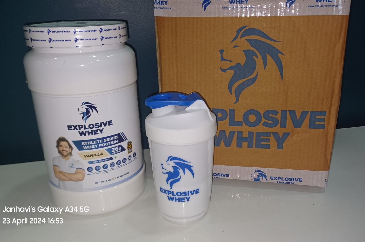 Customer photo review of Athlete Series Whey Protein (100% Isolate)