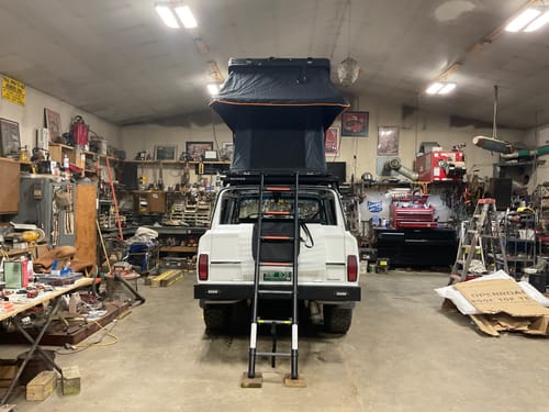 Customer photo review of OPENROAD Aluminum Hard Shell Roof Top Tent-PeakRoof LT Series