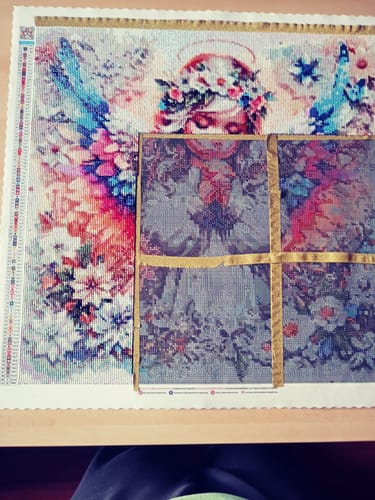 Customer photo review of 5D Diamond Painting AB Steine Angel mit 100 Farben