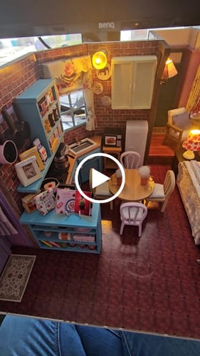Customer video review of Monica's Apartment DIY Miniature House