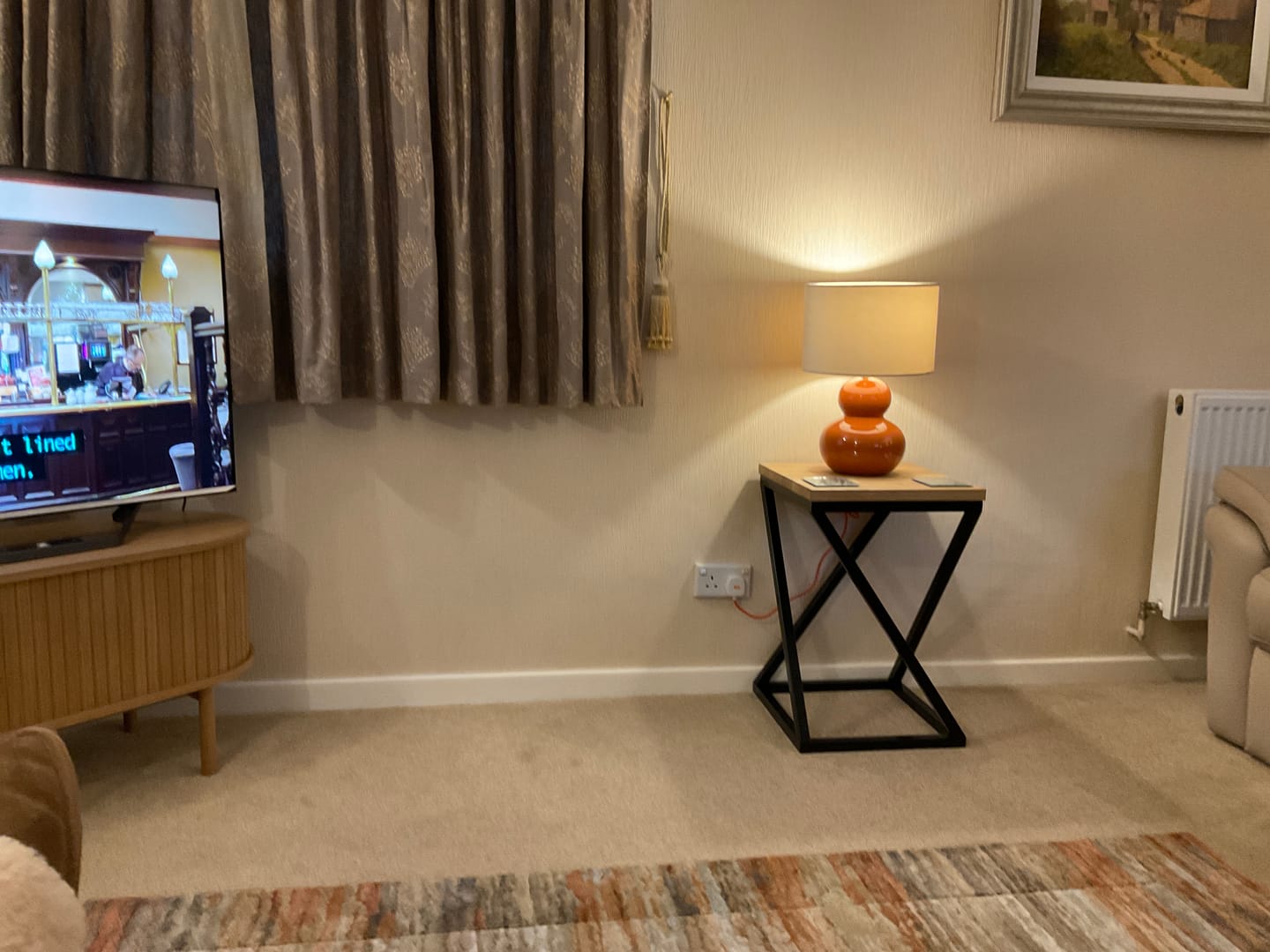 Customer photo review of Twisted Oak Top Side End Table