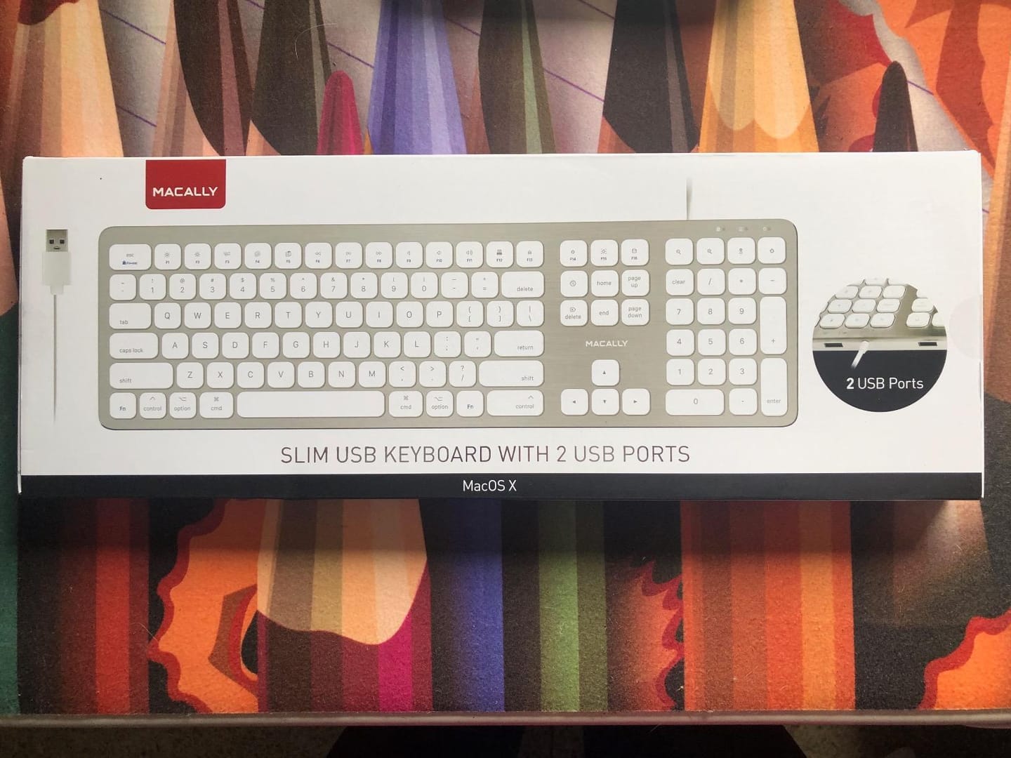 Customer photo review of USB Keyboard | USB Hub for Mac / PC