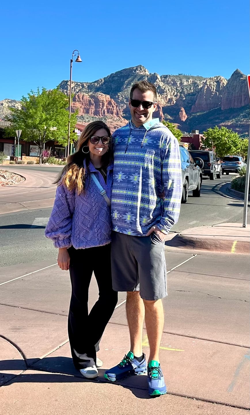 Customer photo review of Aztec Gray – Performance Hoodie