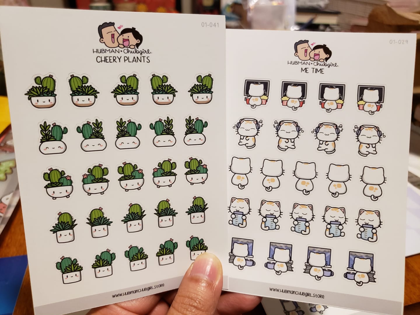 Customer photo review of Me Time Planner Stickers