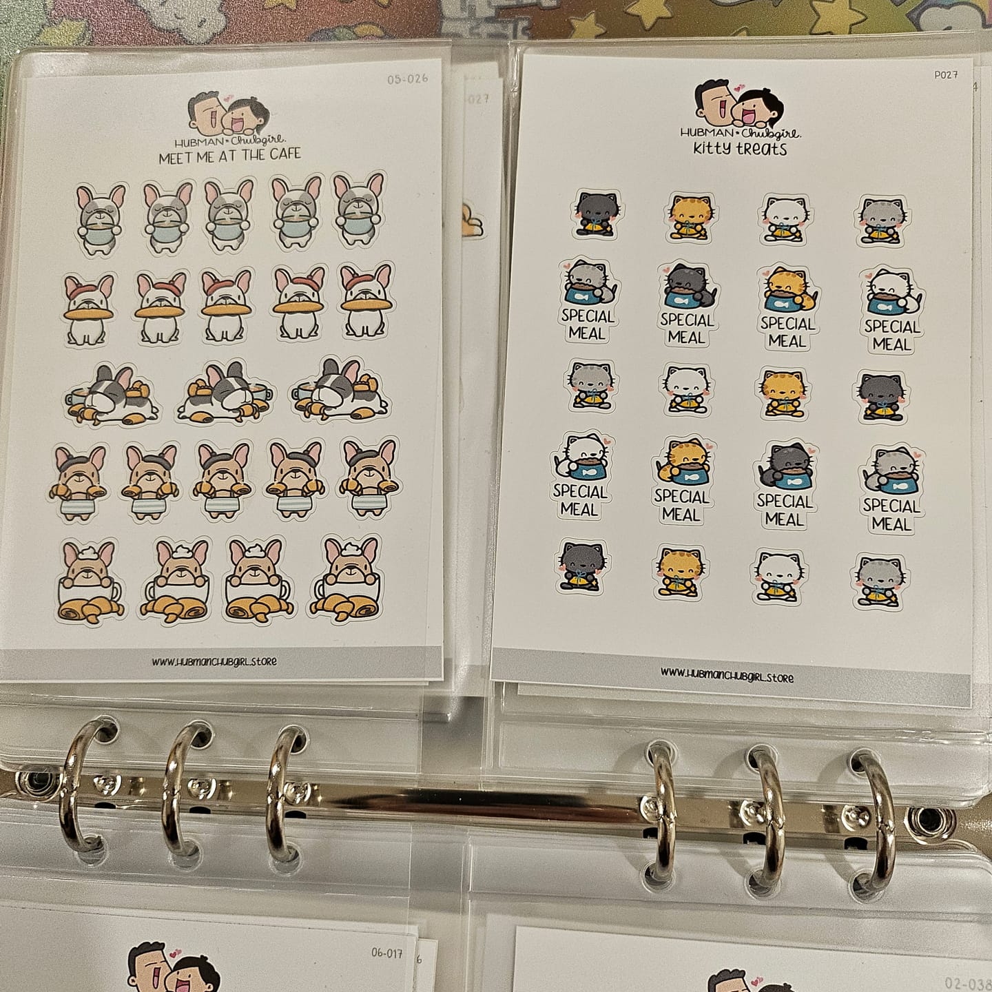 Customer photo review of Kitty Treats Planner Stickers