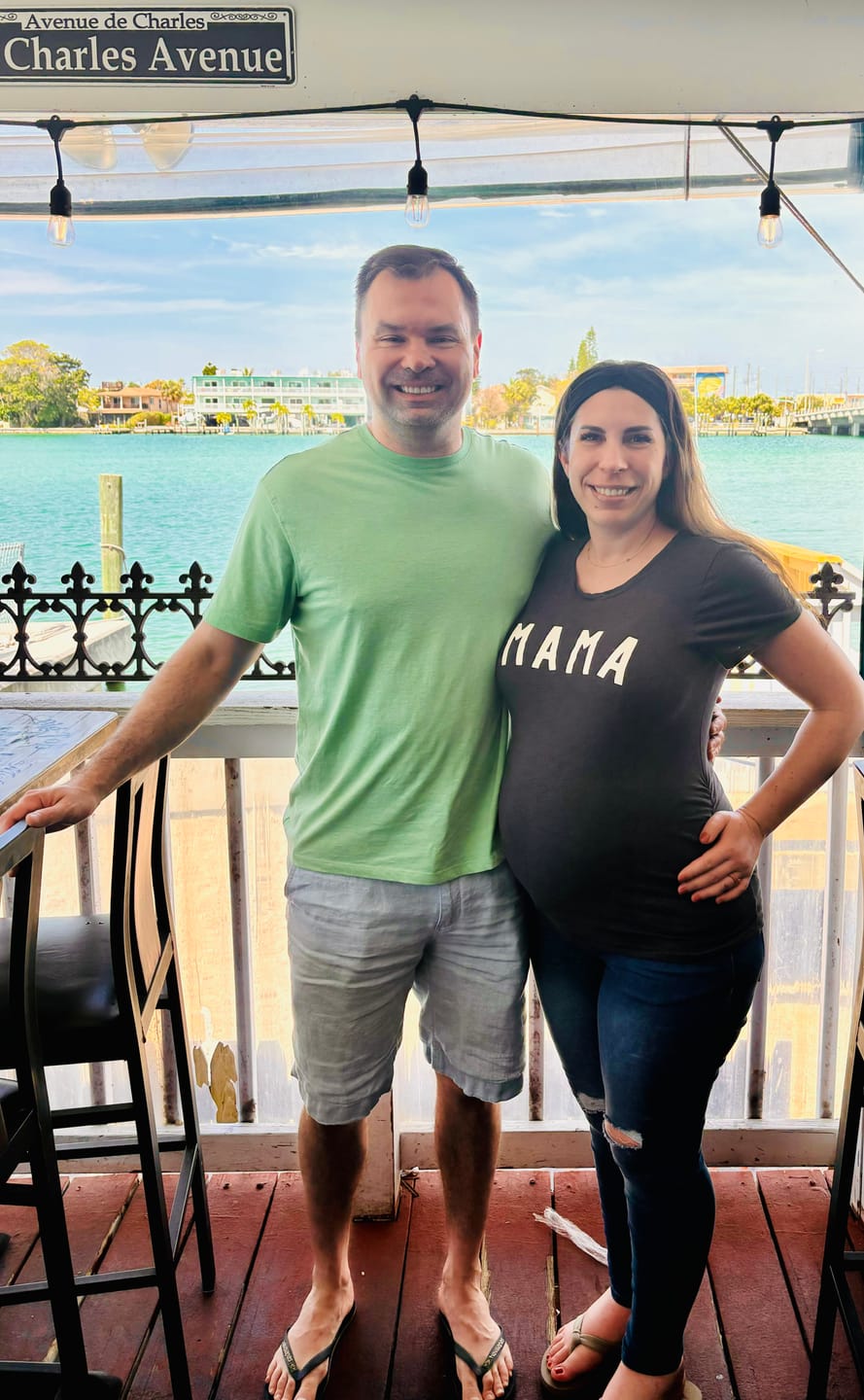Customer photo review of Santa Monica Skinny Maternity Jeans