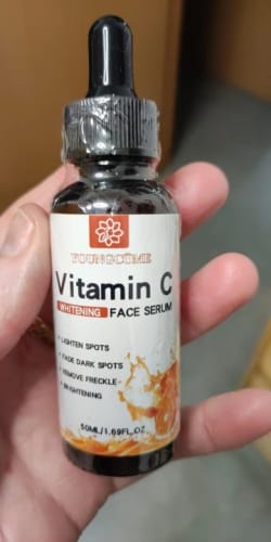 Customer photo review of Sérum Niacinamide + Vitamine C Anti taches et acné