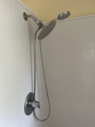 Customer photo review of 3-Spray Dual Shower Head Set