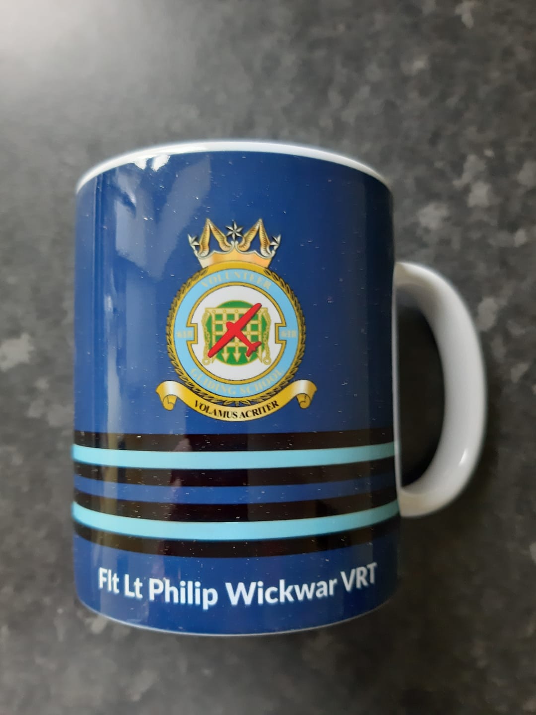 Customer photo review of Personalised RAF Officer Mug