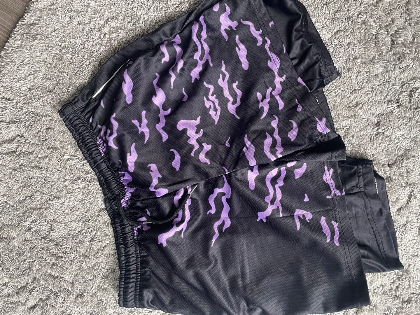 Customer photo review of Curse Mark Gym Shorts