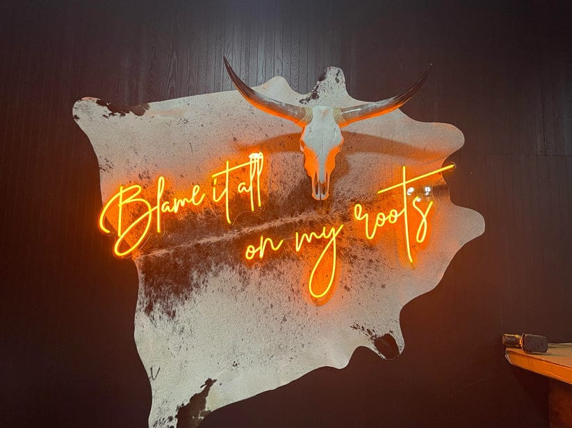 Customer photo review of Custom LED Neon Business Sign