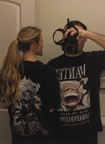 Customer photo review of SUN GOD ACID WASH TEE