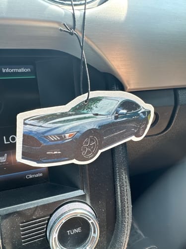 Customer photo review of Custom Car Air Freshener