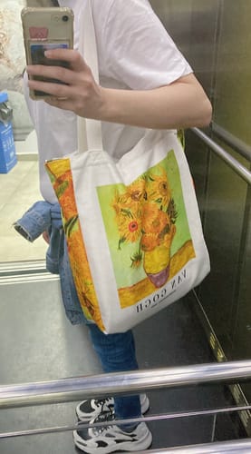 Customer photo review of Sunflowers Ayçiçekleri Omuz Çantası